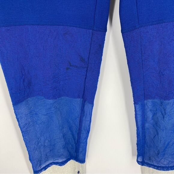 Chalayan Women’s Luxury Leggings Pants Blue size 44 / 10US - Picture 2 of 5